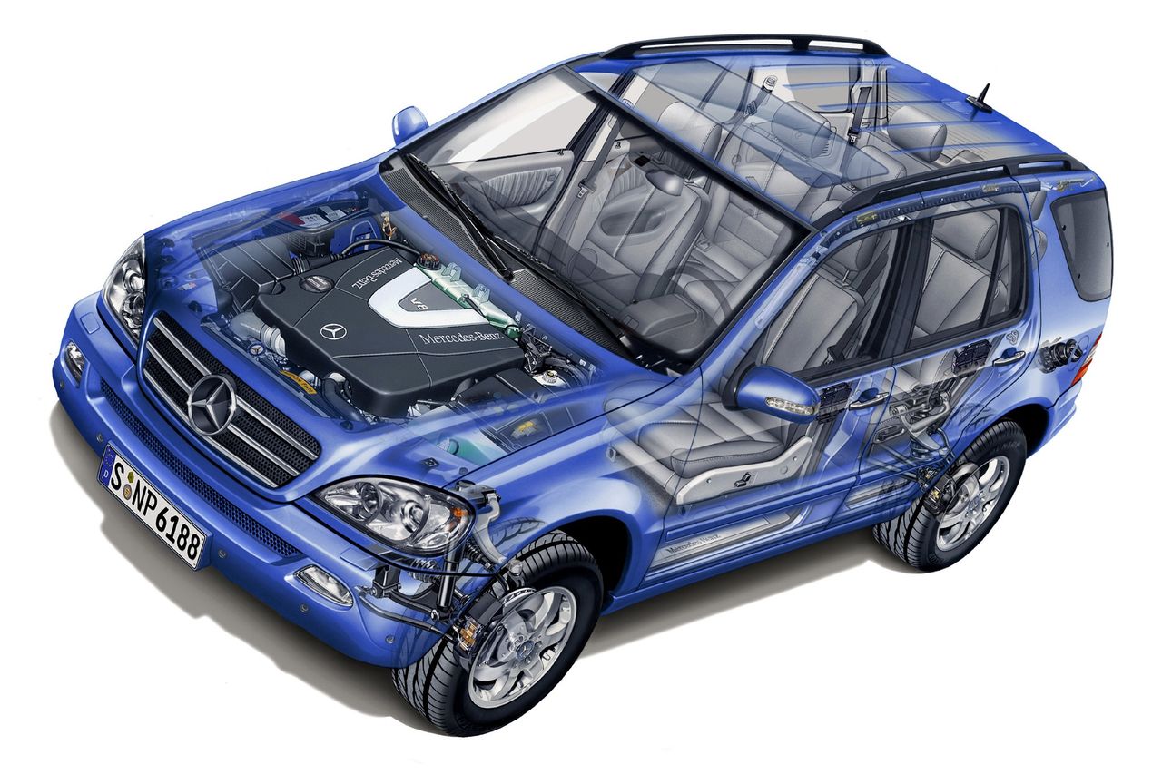 Nowoczesny SUV, ale niektóre rozwiązania pochodzą z aut terenowych - m.in. ramowa konstrukcja, reduktor czy drążki skrętne w przedniej osi.