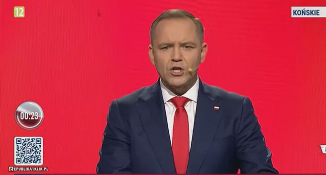 „Debata” Republiki tylko z Nawrockim. Ale byli zwolennicy Trzaskowskiego