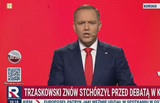 „Debata” Republiki tylko z Nawrockim. Ale byli zwolennicy Trzaskowskiego