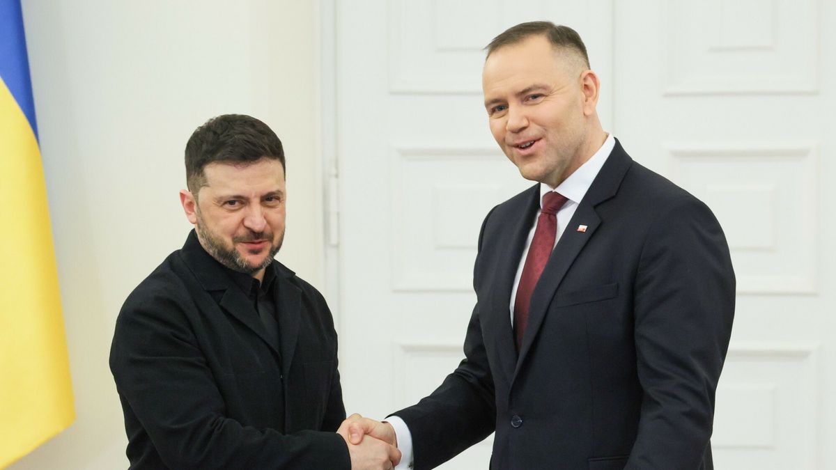 Wołodymyr Zełenski i Karol Nawrocki