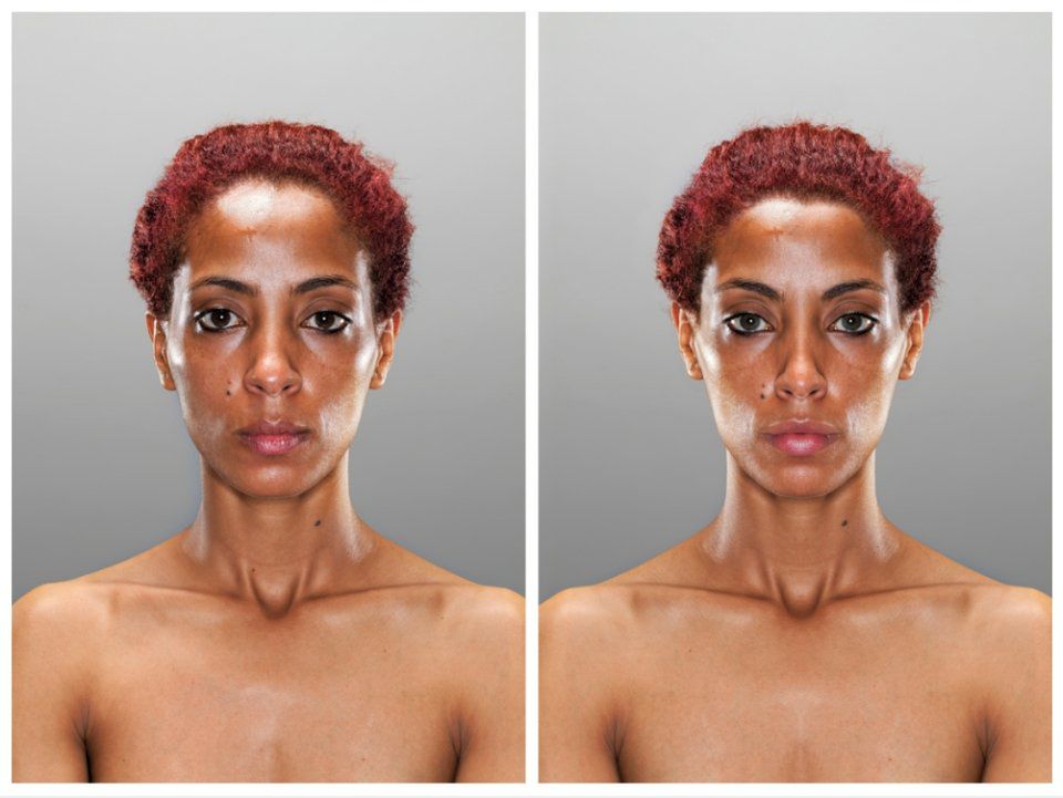 Fotograf zmierzył fale mózgu modeli, aby stworzyć portret idealny 13