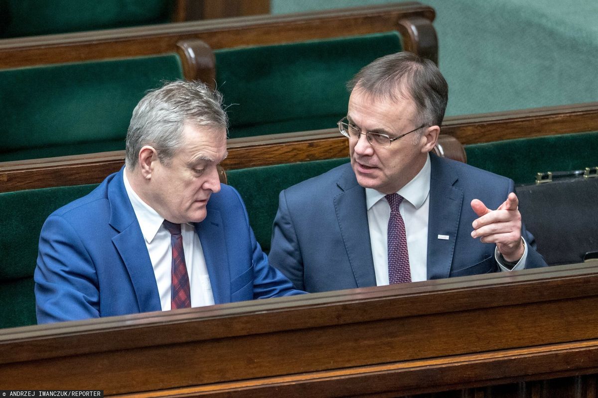 Wicepremier Piotr Gliński oraz wiceminister Jarosław Sellin z PiS