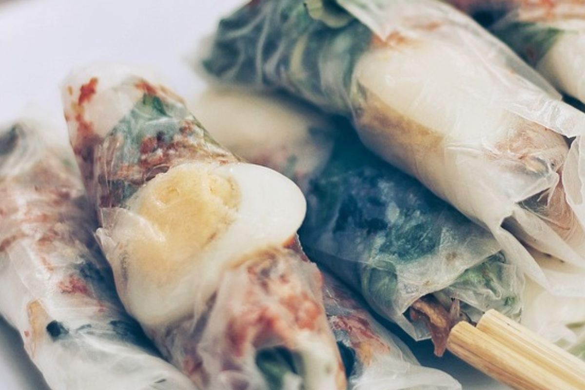 You can wrap any ingredient in rice paper.