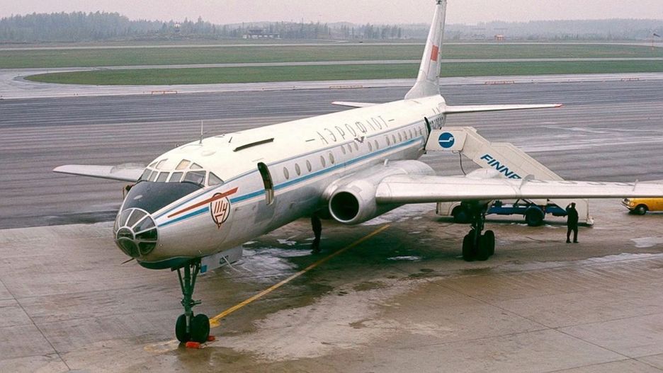 Tupolew Tu-104 w barwach Aerofłotu