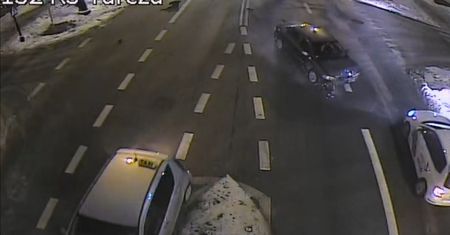 Groźny wypadek w centrum Lublina. Moment zdarzenia zarejestrowały kamery miejskiego monitoringu