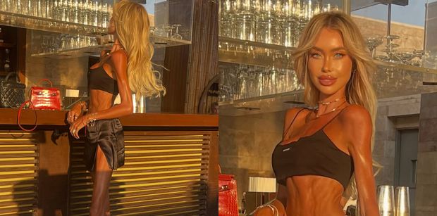 Ekstremalnie szczupła Julia Dybowska pręży się przy barze. Fani biją na alarm: "Wymaga natychmiastowej pomocy lekarskiej" (FOTO)