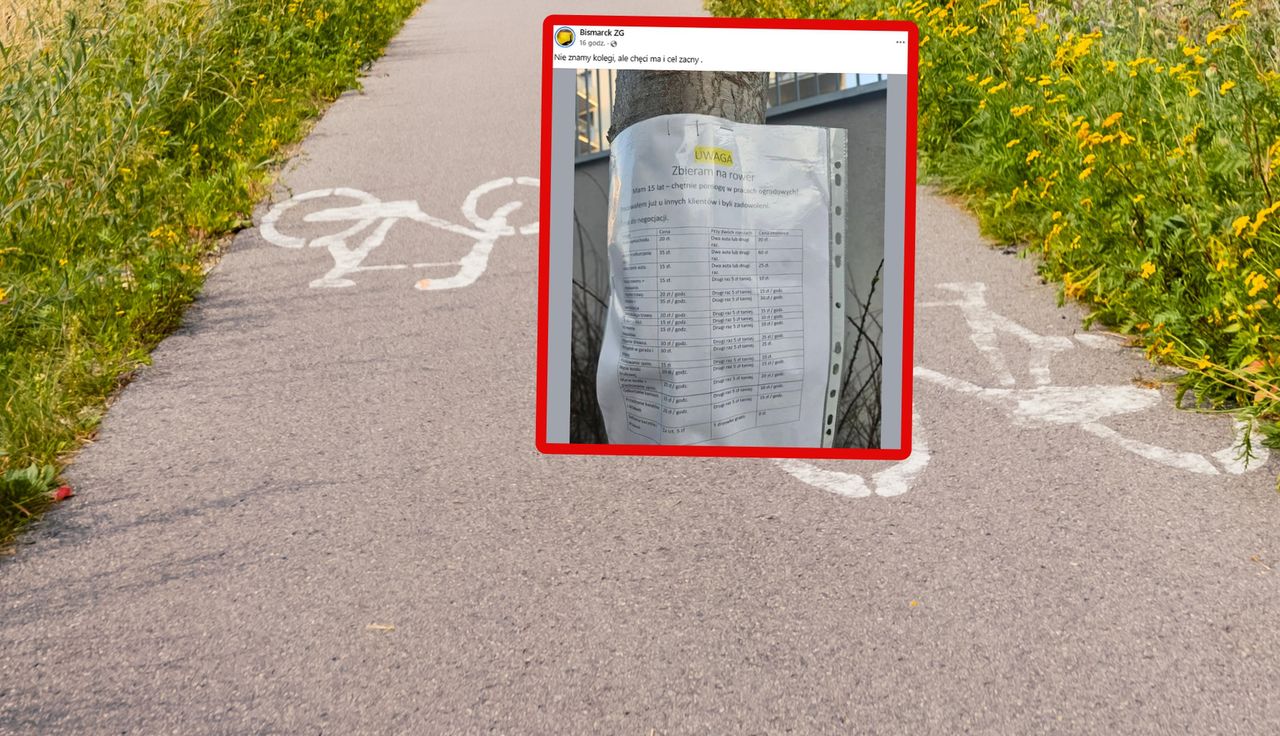 "Mam 15 lat". Wywiesił karteczkę. Trudno przejść obojętnie