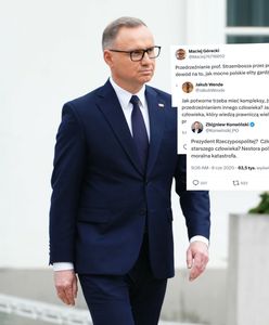 "Upadek i katastrofa". Fala komentarzy po wypowiedzi Dudy
