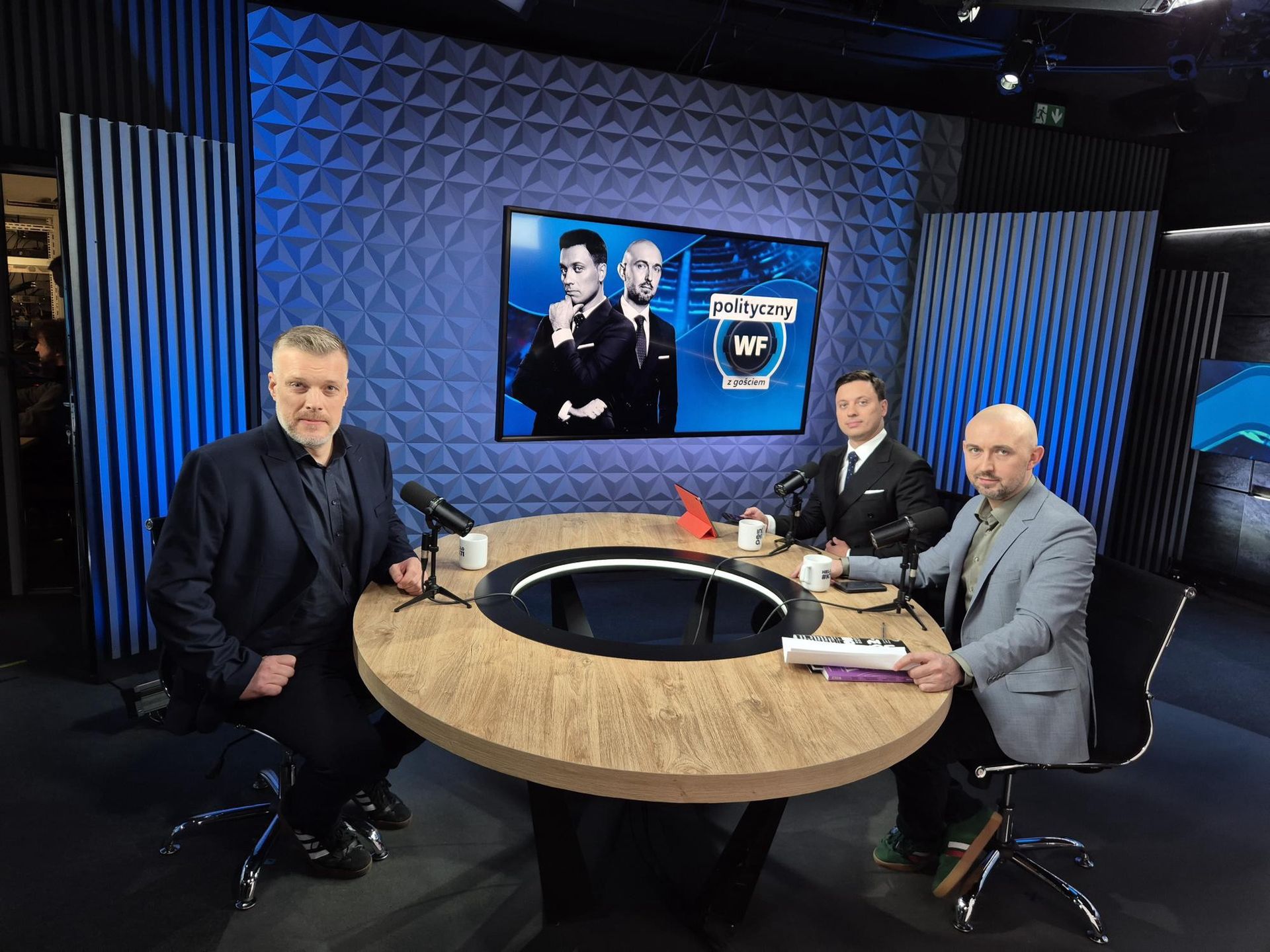 Tuż przed nagraniem "Politycznego WF-u z Gościem"