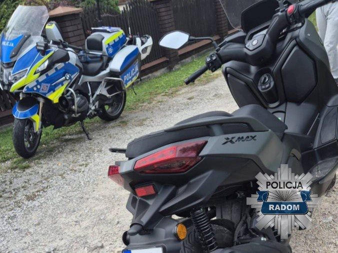 Pionki: 17-latek bez uprawnień na motocyklu za zgodą ojca