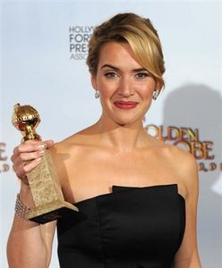 Kate Winslet i jej dwa Złote Globy