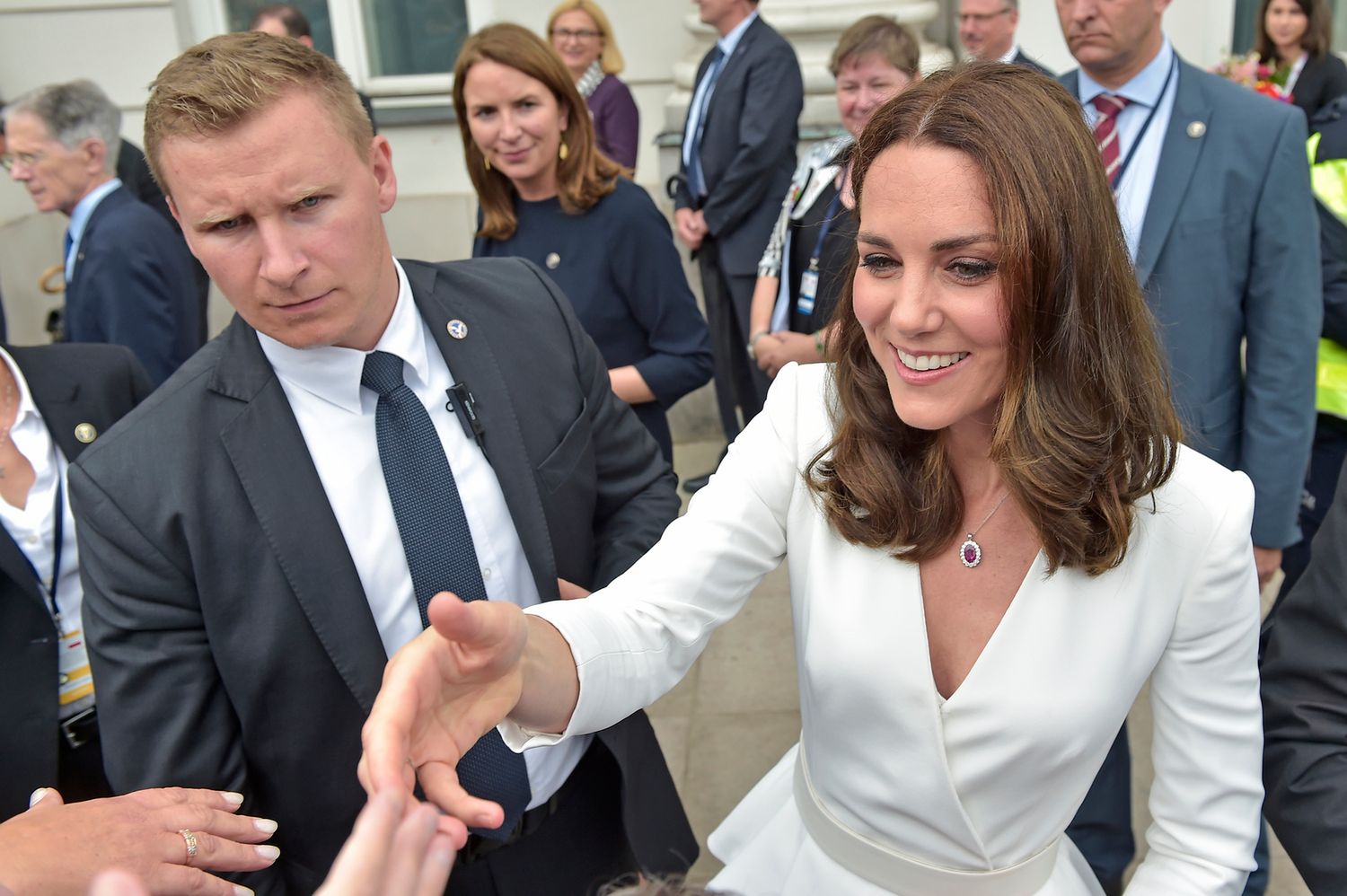 Księżna Kate w Warszawie podczas spotkania z fanami
