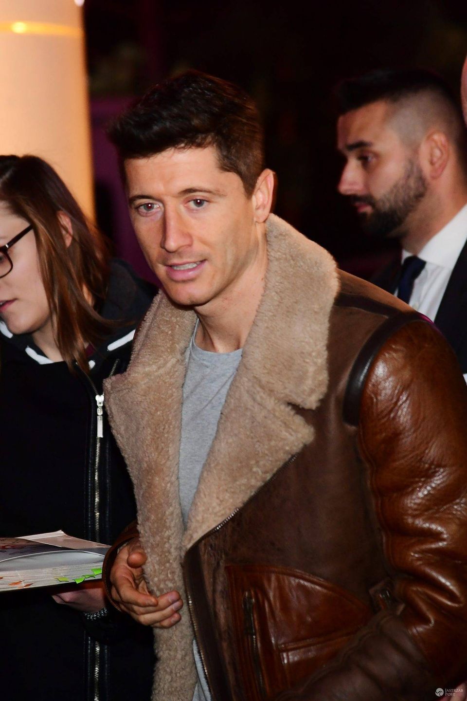 Robert Lewandowski na zgrupowaniu przed meczem Polska-Urugwaj (10 listopada)
