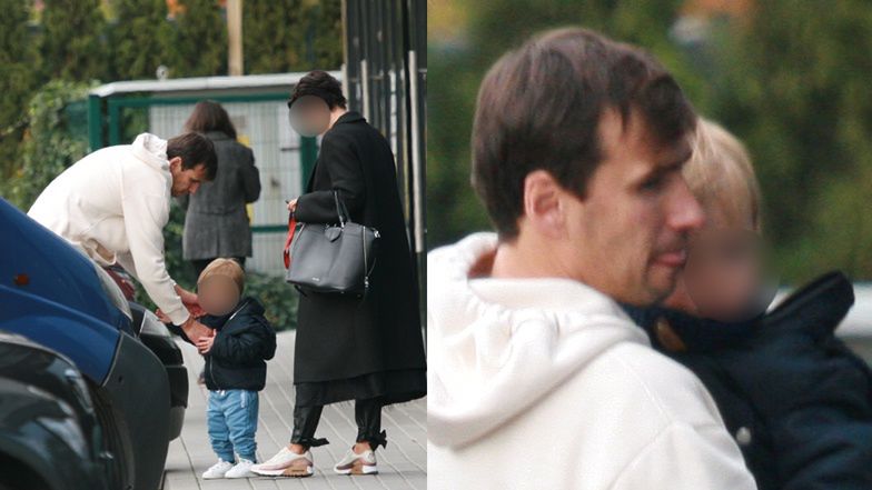 Jarosław Bieniuk spędza czas z synkiem 