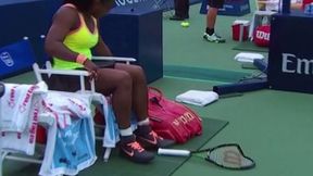 WTA Toronto: wściekła Serena Williams zniszczyła rakietę