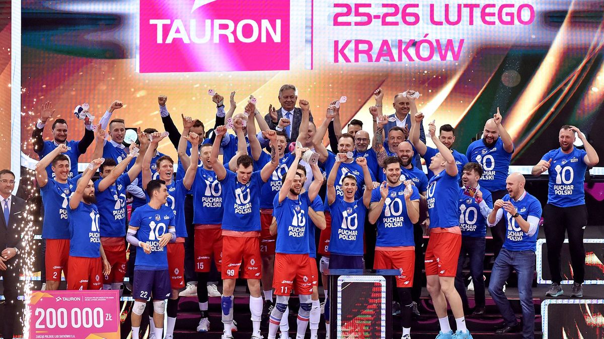 WP SportoweFakty / Krzysztof Porębski / Zdobywcy Pucharu Polski 2023 - Grupa Azoty ZAKSA Kędzierzyn-Koźle