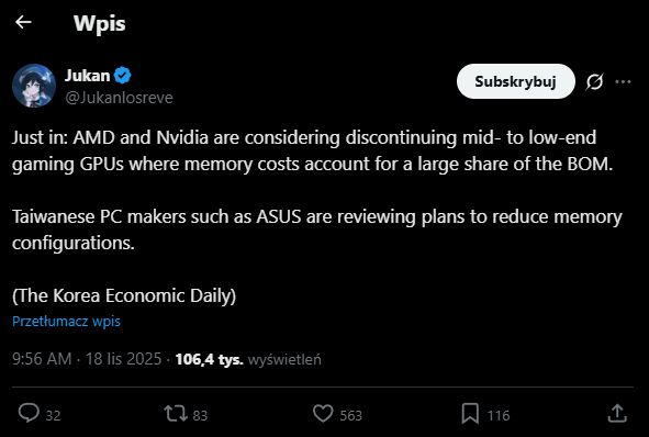 Wpis nt. raportu Korea Economic Daily