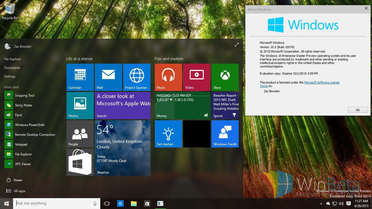 Interfejs Windows 10 , dopracowany czy nie?