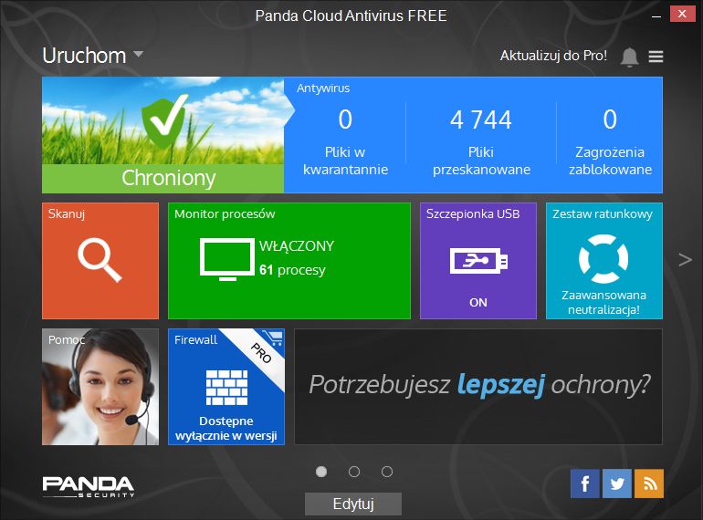 Panda Cloud Antivirus 3.0 z nowym interfejsem Modern i monitorem aktywno ci Wi Fi
