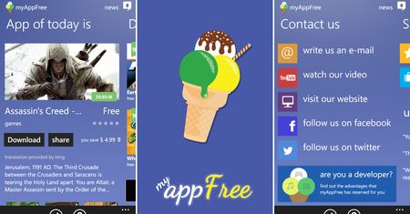 myAppFree — codzienne darmowa aplikacja na Windows Phone