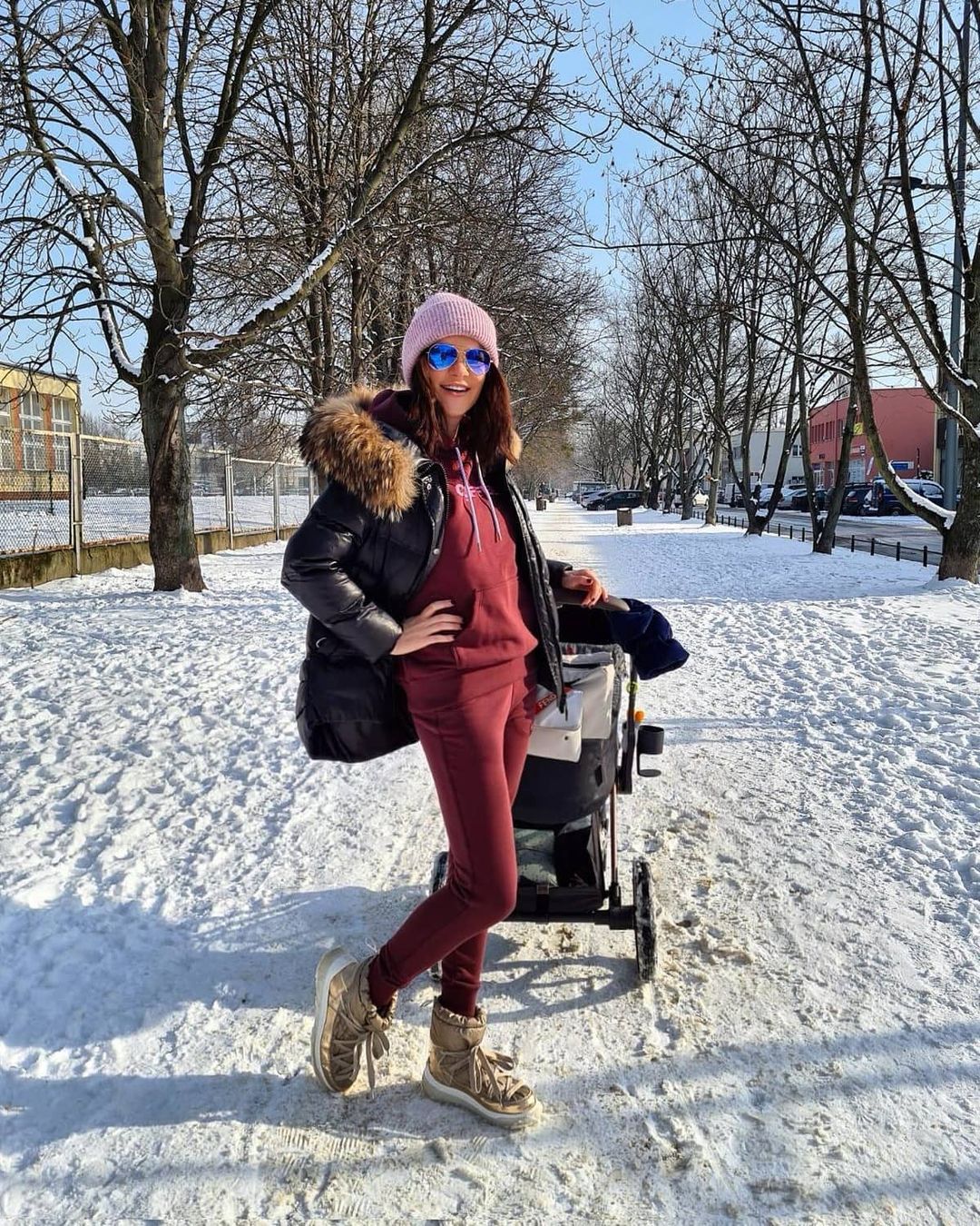 Agnieszka Radwańska z synkiem