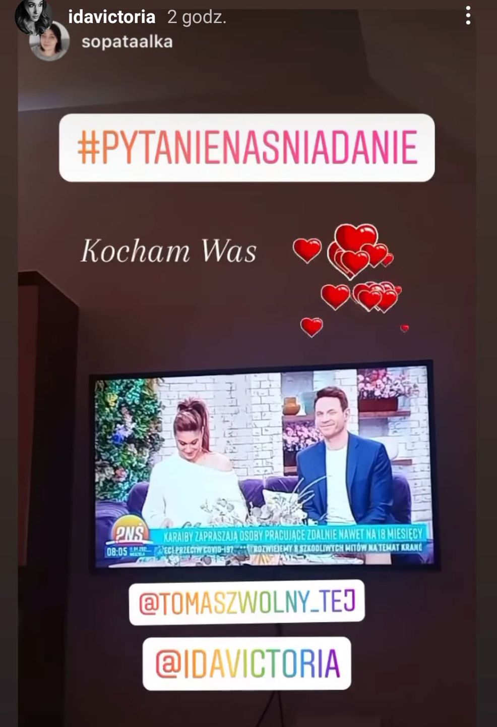 Ida Nowakowska w ciąży w studiu Pytania na śniadanie