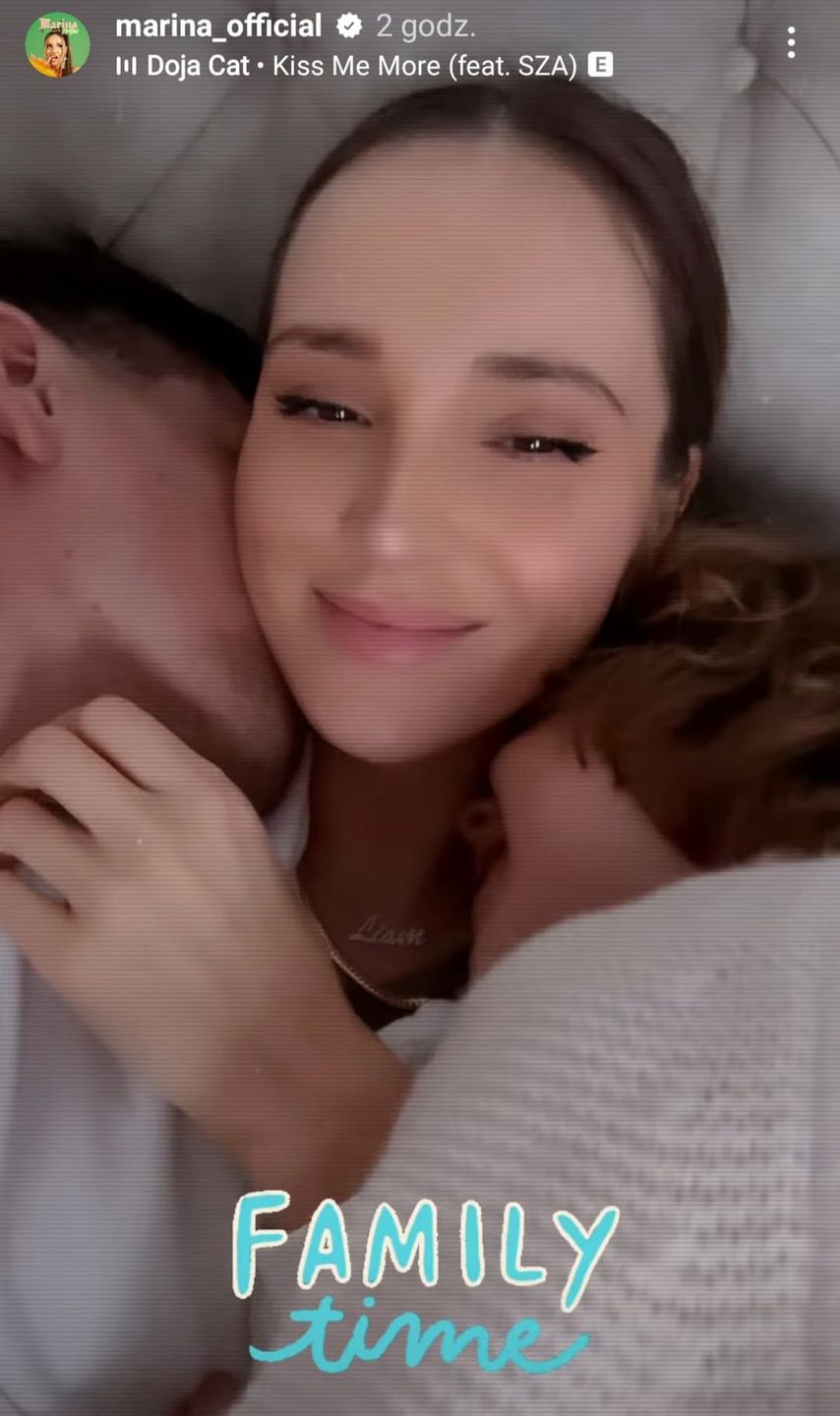 Marina relacjonuje czas z rodziną