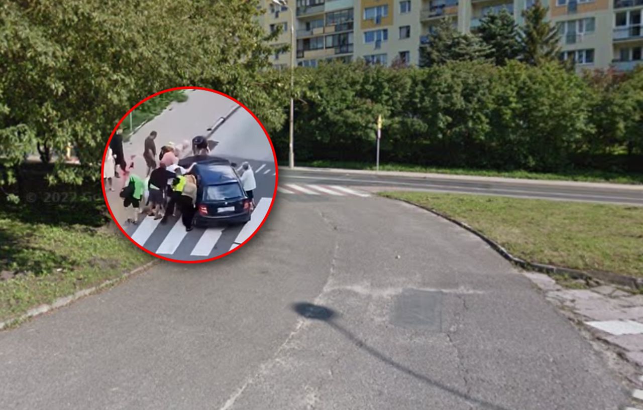 80-latka potrąciła rowerzystkę. Świadkowie sami podnieśli auto