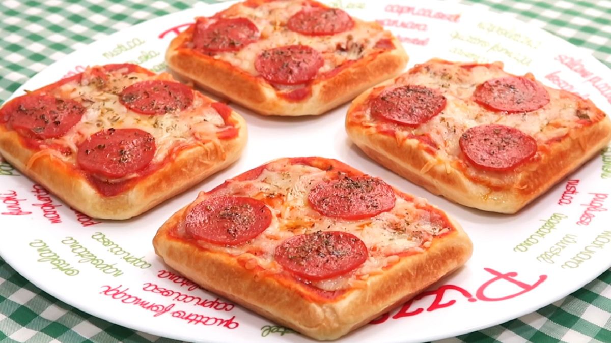 Pizza na gofrach to dobry pomysł na przkąskę. 