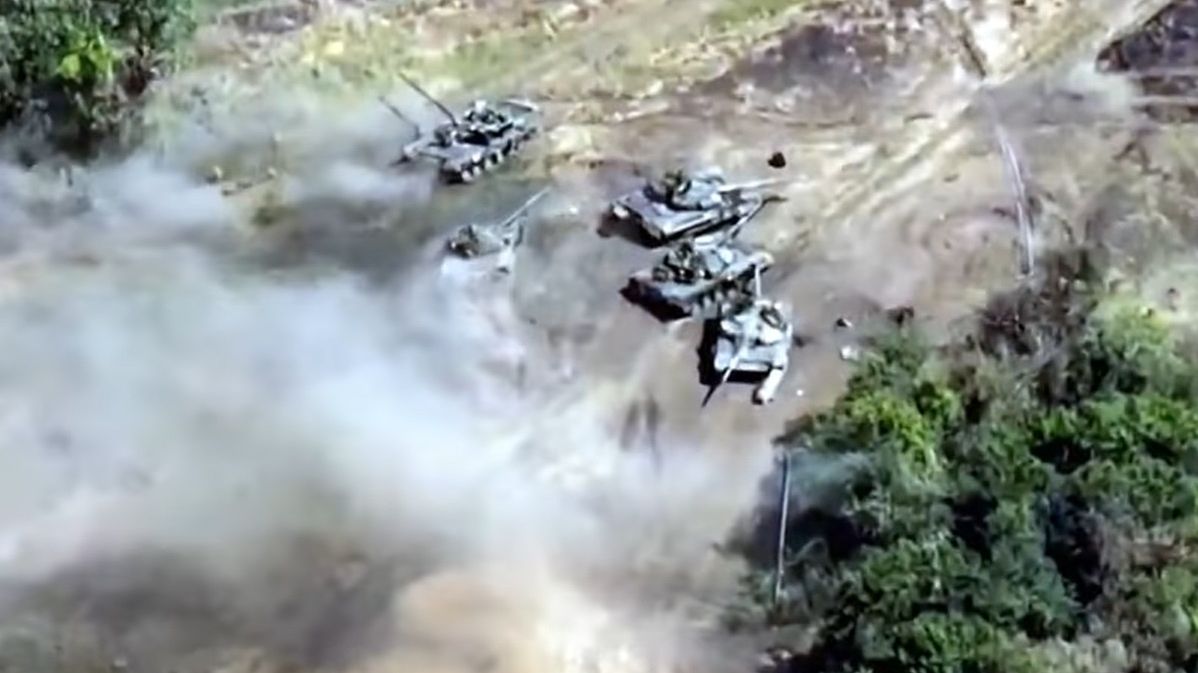 Ukraińcy zniszczyli całą kompanię rosyjskich czołgów