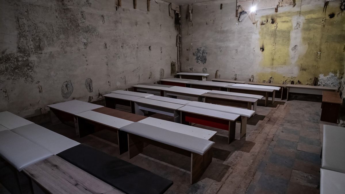 Na zdjęciu schron we Lwowie