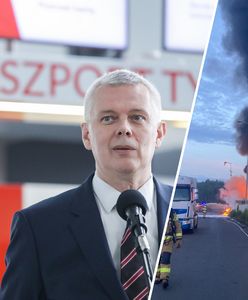 Pożar stacji paliw na Śląsku. Siemoniak o "rosyjskim śladzie"