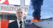 Pożar stacji paliw na Śląsku. Siemoniak o "rosyjskim śladzie"