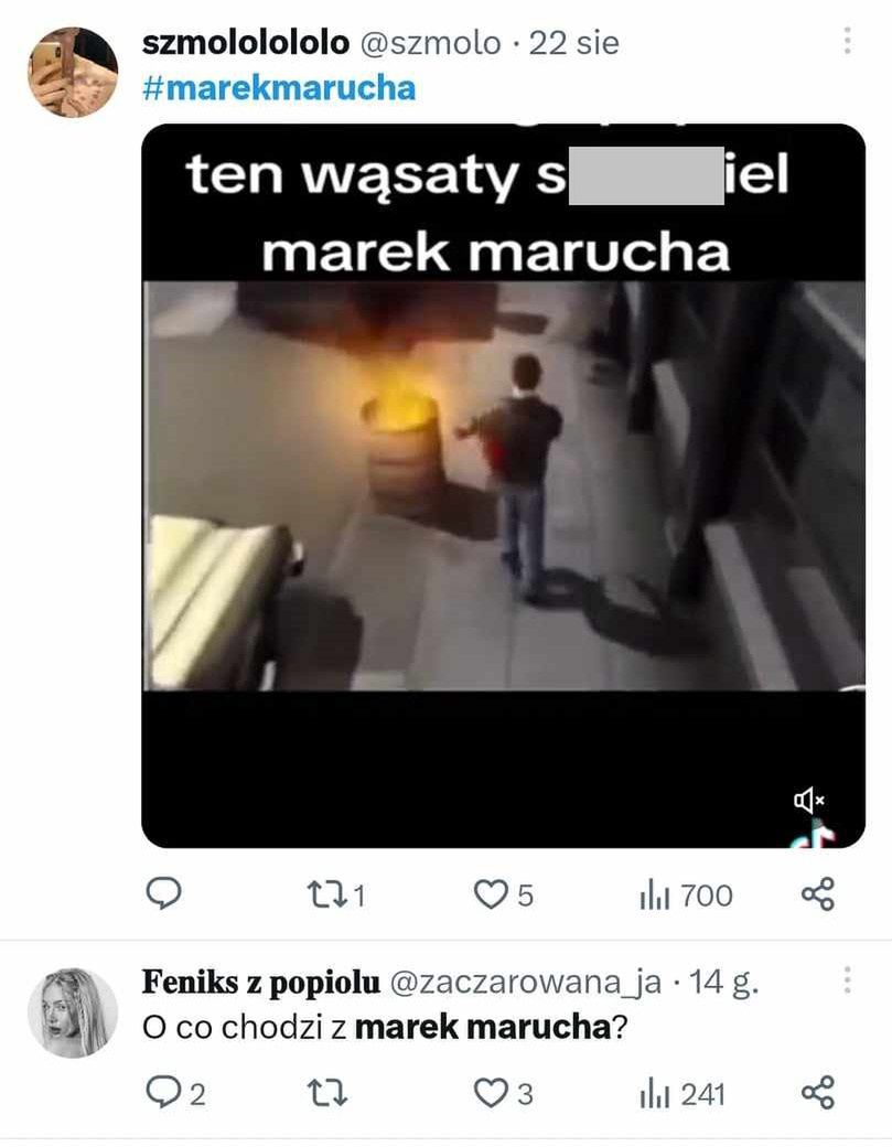 Marek Marucha. O co chodzi? Dlaczego?