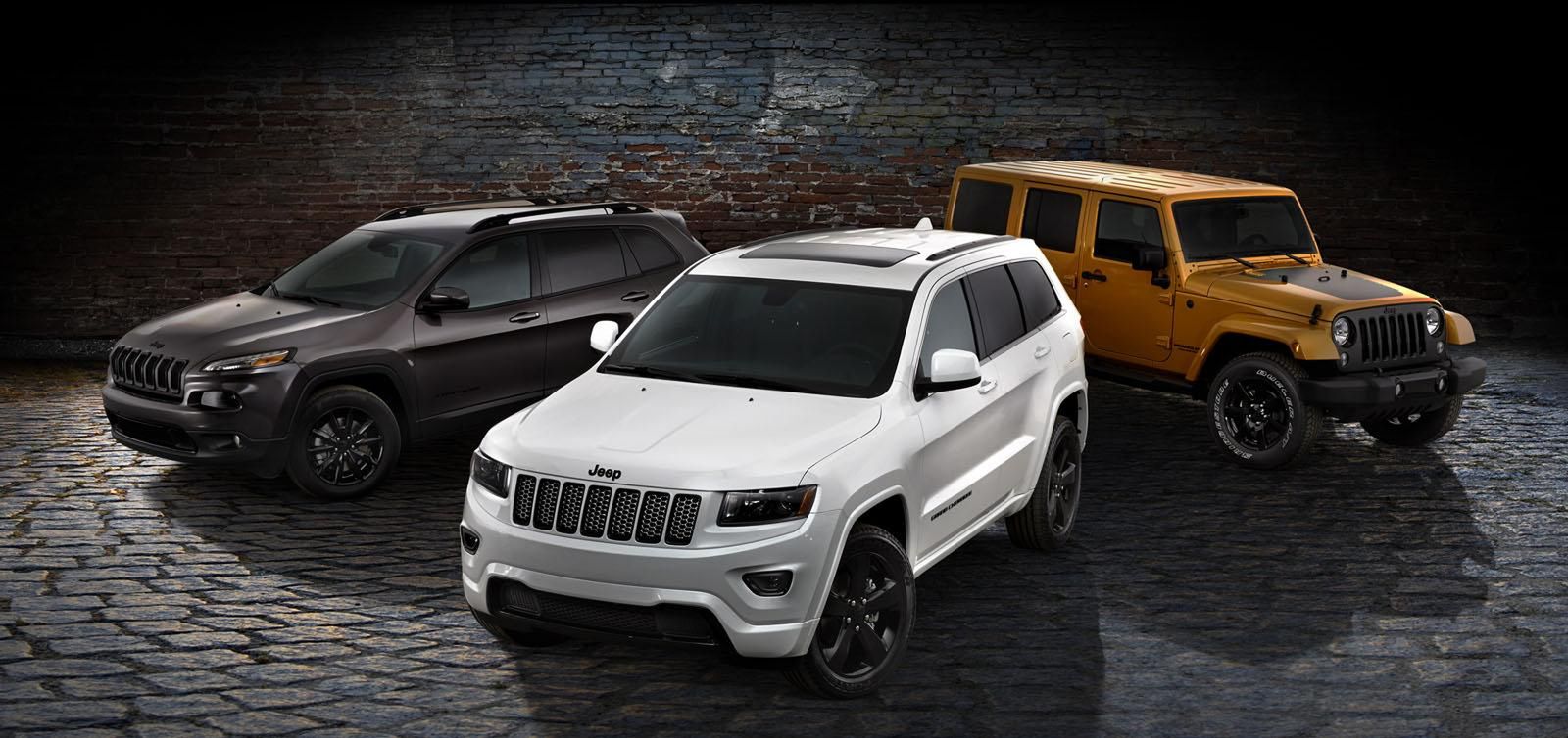 Jeep Cherokee, Grand Cherokee i Wrangler Altitude