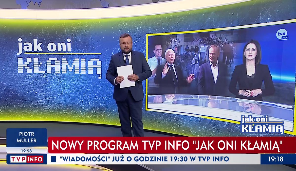 Program "Jak oni kłamią" zadebiutował w TVP Info