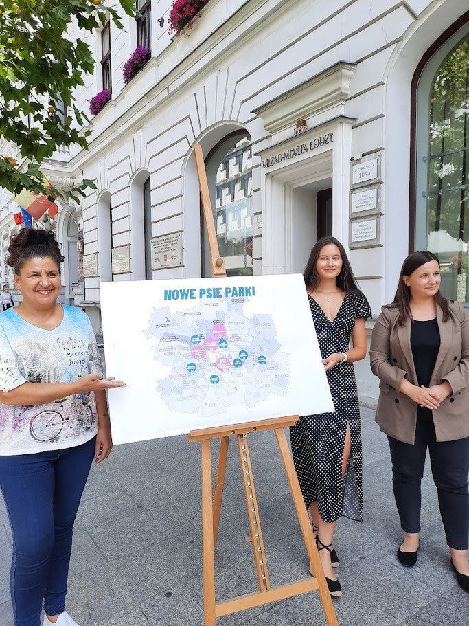 Łódzkie radne Beata Bilska, Maja Włodarczyk i Katarzyna Wachowska.