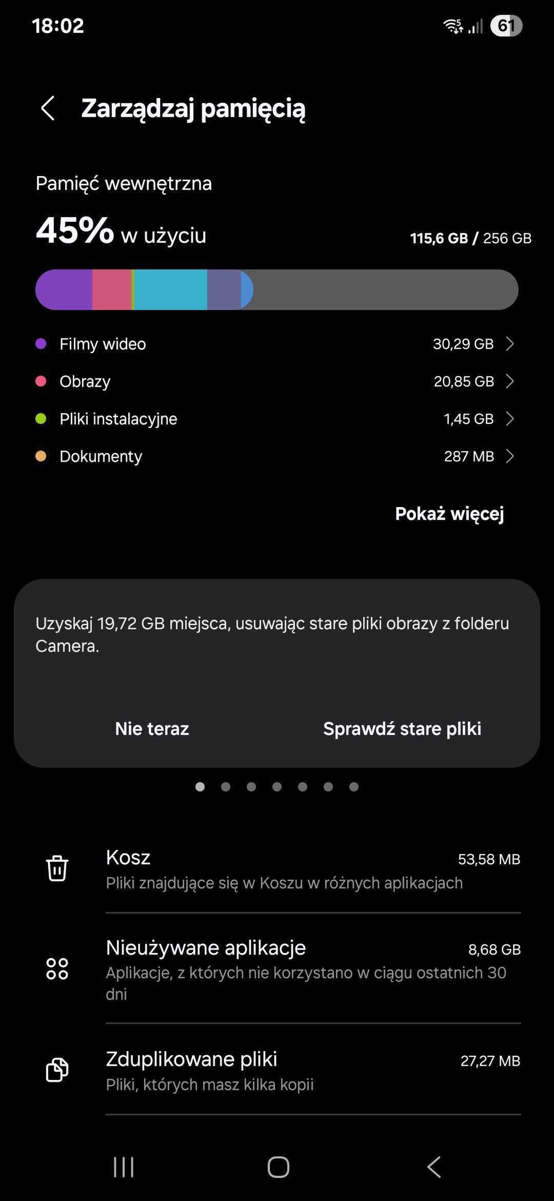 Czyszczenie pamięci podręcznej i zbędnych plików