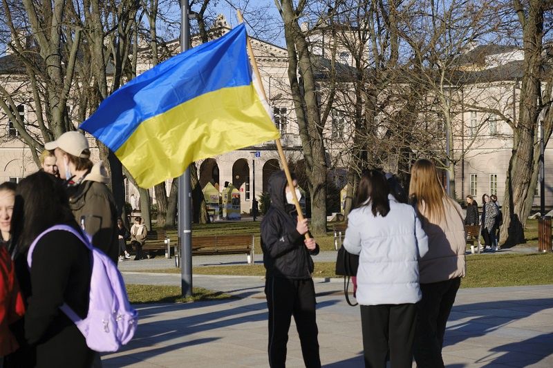 Wiec solidarności z Ukrainą w Lublinie