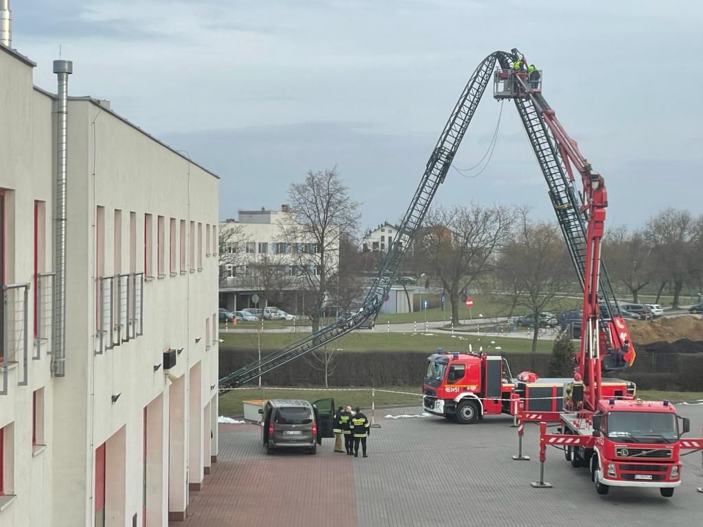 Drabina uszkodzona w Inowrocławiu