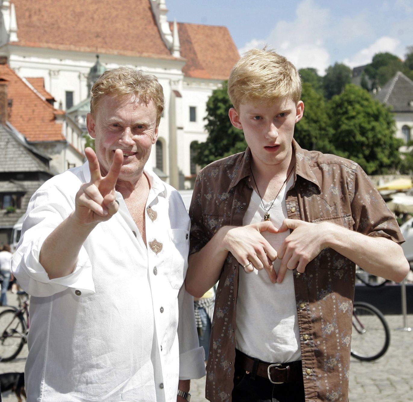 Viktor Longo i Daniel Olbrychski w 2008 r.