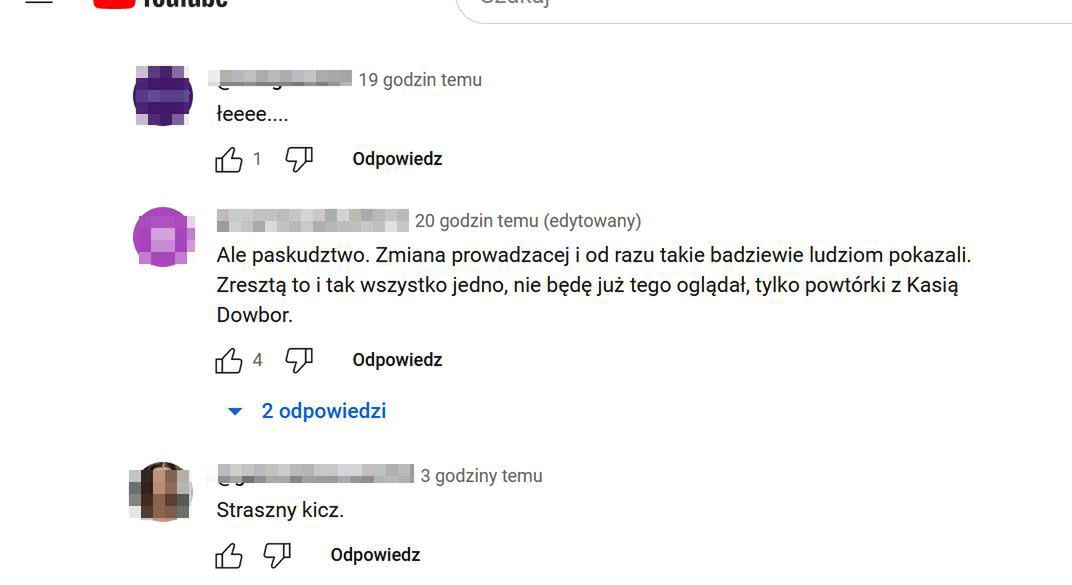 Komentarze internautów
