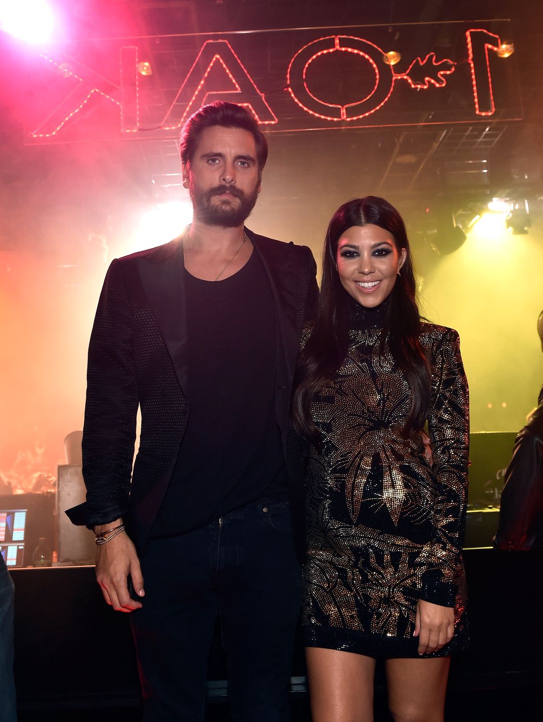 Scott Disick Celebrates His Birthday at 1 OAK Nightclub Las Vegas at The Mirage Hotel & CasinoLAS VEGAS, NV - MAY 23:  (EXCLUSIVE COVERAGE) Television personalities Scott Disick (L) and Kourtney Kardashian attend his birthday celebration at 1 OAK Nightclub at The Mirage Hotel & Casino on May 23, 2015 in Las Vegas, Nevada.  (Photo by David Becker/WireImage)David Becker