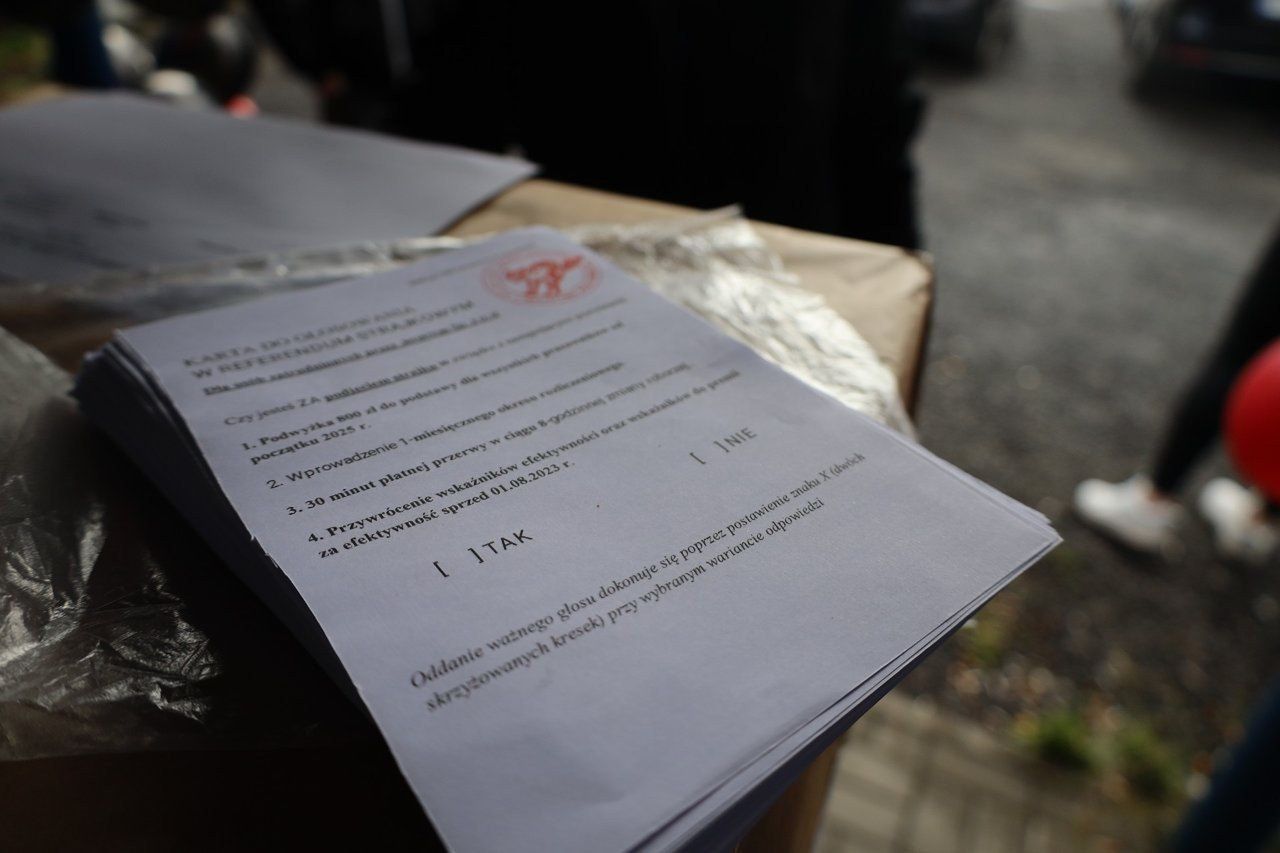 18.05.2025 Referendum strajkowe w firmie Jeremias Gniezno, Hanna Komorowska