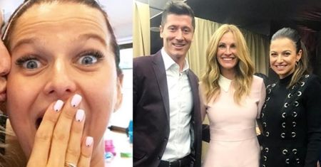 Julia Roberts zaprosiła Lewandowskich na kolację? "Wymienili się numerami telefonów"