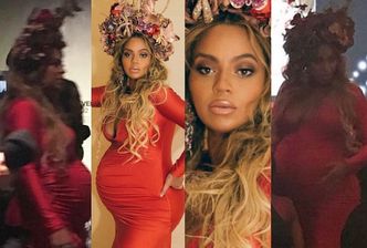 Wielki brzuch (i WIELKIE USTA) Beyonce na Wearable Art Gala (FOTO)