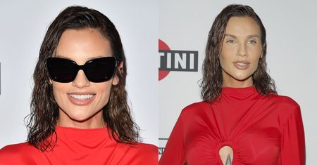 Karolina Gilon w seksownej czerwieni ODSŁANIA BRZUCH na imprezie. Stylowa? (ZDJĘCIA)