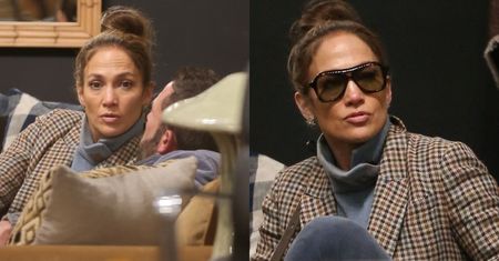 Naturalna Jennifer Lopez STROI MINY, buszując z Benem Affleckiem po sklepie z meblami. Wygląda na 54 lata? (ZDJĘCIA)