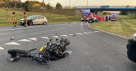 Tragiczny wypadek w Żorach. Stracił panowanie nad motocyklem