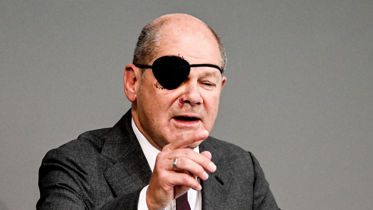 German Chancellor Olaf Scholz delivers a speech during the general budget debate at the German parliament 'Bundestag' in Berlin, Germany, 06 September 2023. It's the second day of a four-day first reading of the draft budget law 2024. All departments except the ministry of defense are to make savings. EPA/FILIP SINGER Dostawca: PAP/EPA.